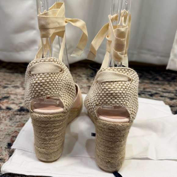 NWOT Margaux x Gal Meets Glam ‘The Espadrille’ in “Blush Pink Canvas” Size 12.5 - Picture 11 of 16